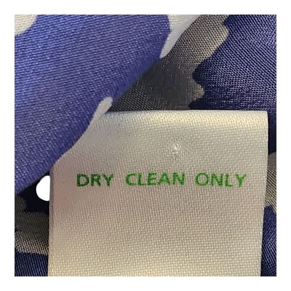 Lilly Pulitzer Elsa Silk‎ Top Women Large Blue White Chevron Resort Party Beach - Picture 10 of 10